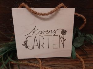 „Dein Garten“ Holzschild