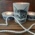 „Katze“ Teelichthalter Set
