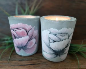 „Pfingstrose“ Teelichthalter