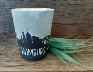 „Skyline Hamburg“ Teelichthalter